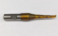 Conical Tapered End Mill 1/32" Tip x 0.1711" Large End 4 HSS 3 Flute D-0004 USA
