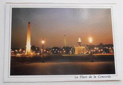 POSTKARTE PARIS FRANKREICH LA PLACE DE LA CONCORD