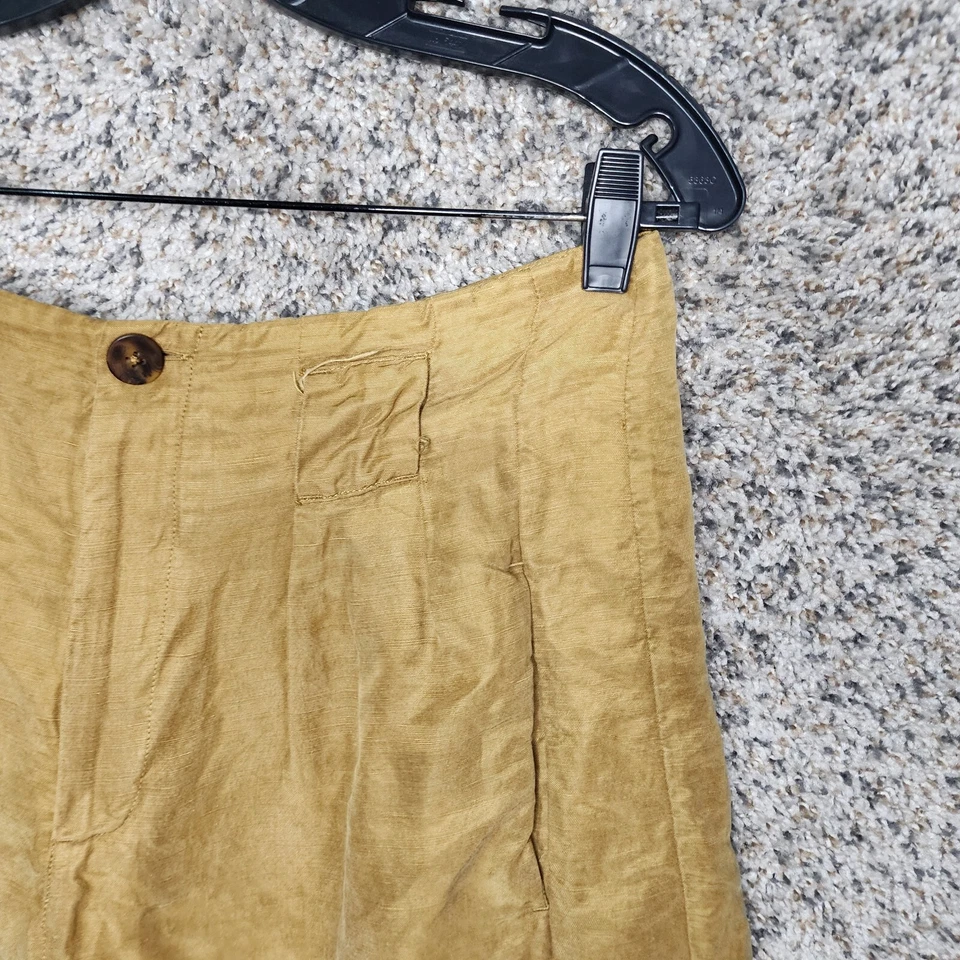 Pantalones Cortos Scotch & Soda Para Mujer Grandes Mezcla de Lino Puños Concha de Coco Informales Foto 2 de 4