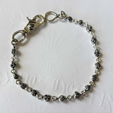 100 Authentic Chrome Hearts Silver Multi-Element 1 Clip Wallet Chain