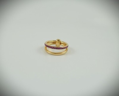 Pomellato Together Ring 750 Roségold Rubine 0,5ct  RG 56  Ref. PAC0100O7BRKRU000