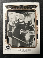 23-24 The Cup Hockey Rookie Masterpieces Printing Plate 1/1 Luke Hughes