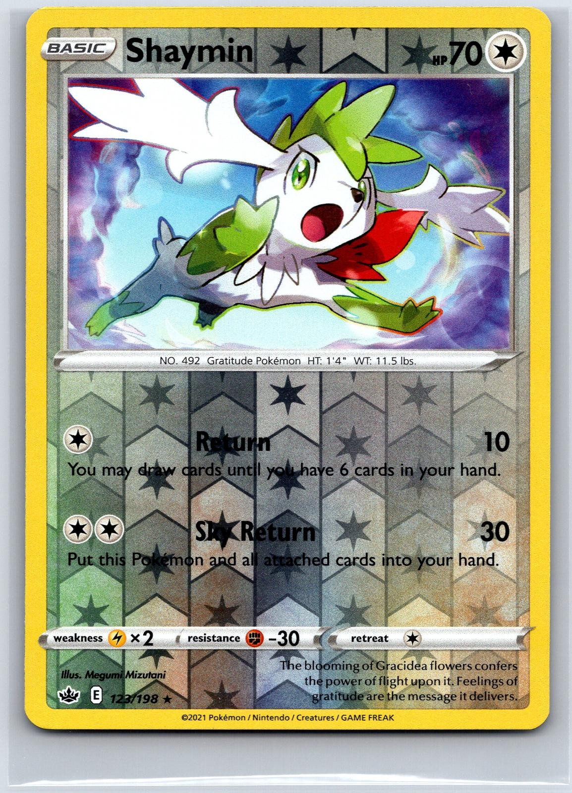 Shaymin 123/198 Rare Chilling Reign Pokemon Reverse Holo NM/M 627d-51