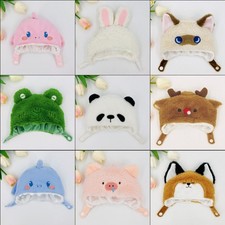 Fox Deer Shark Panda Cartoon Animal Ear Cap Pig Rabbit Cat Cute Plush Hat  Toy
