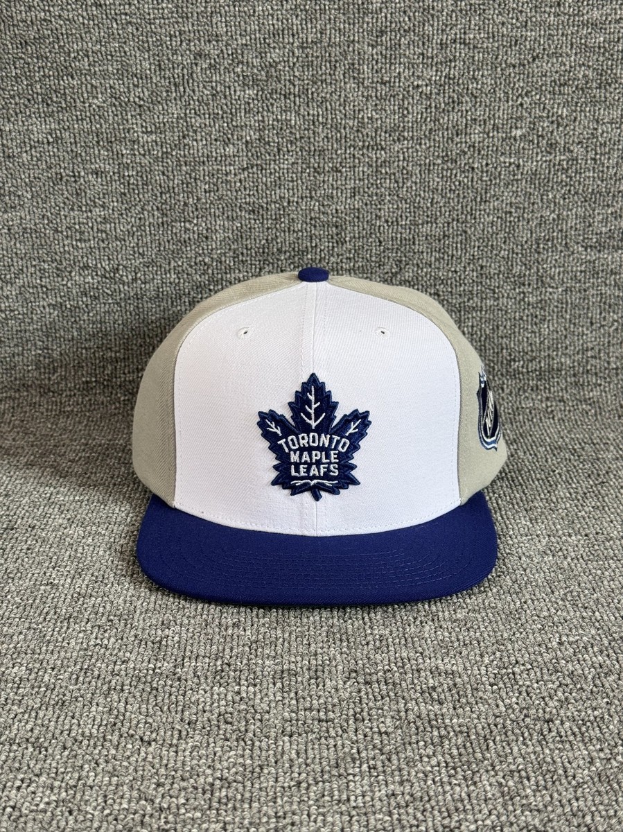 Mitchell & Ness Toronto Maple Leafs Snapback Blue White Hat Retro NHL