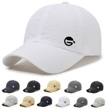 Men's Quick Dry Breathable Run Hat Cool Sun Protection UPF 50 Baseball Cap P...