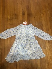 Floral Ruffled Long Sleeve Dress
