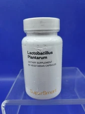 Supersmart Lactobacillus Plantrarum 60 Vegetarian Capsules Supplement Exp 08/26