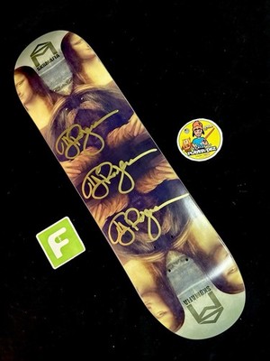 RARE SIGNED TJ Rogers Mona Lisa Sk8mafia Skateboard Deck 3X