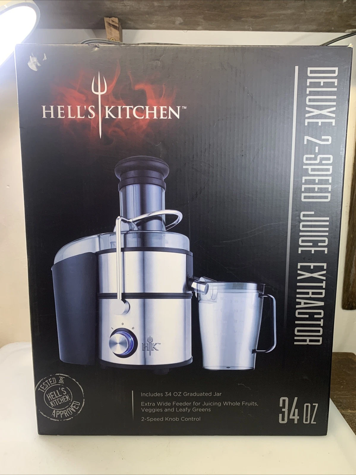Hells Kitchen Delux 2 Speed Juice Extractor Model HK-331 New In Box