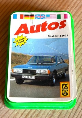 Quartett Autos  Schmid, 52622,  guter Zustand  - 1976 - (W95)