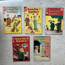 LOT OF FIVE Beetle Bailey Charlton Charlton Comics by Mort Walker