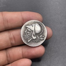 Unresearched Ancient Roman Greek Bronze Coated Coin Rare Collectable Coin 