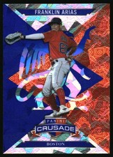 Franklin Arias 2025 Crusade Crusade Blue Cracked Ice #61 Red Sox 