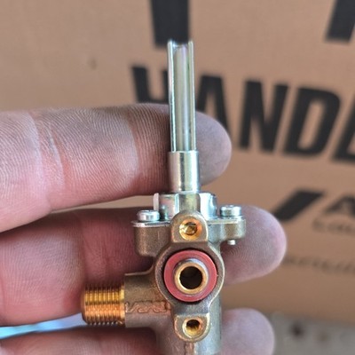 Manual Gas Valve Assembly w/ Stem, Threaded Inlet/Outlet Fittings