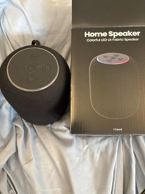GEMS Wireless Home Speaker - Black Colorful LED Lit Fabric BRAND NEW IN BOX