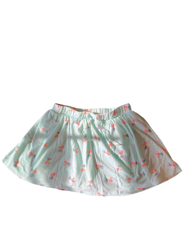 Cat & Jack Girls L (10/12) Skater Skort Elastic Waist Drawstring Unicorn Mint