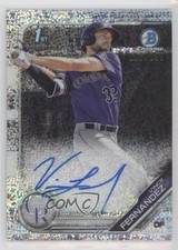 2019 Bowman Chrome Prospect Speckle Refractor /299 Vince Fernandez Auto 2f9