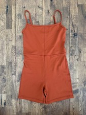 Aritzia Wilfred Free Divinity Romper 5" Copper Rust Women's Size S