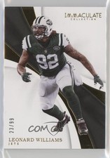 2017 Panini Immaculate 23/99 Leonard Williams #74 0w8