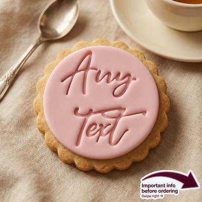 Make It Yours Plätzchen/Keksstempel Wunschtext Fondant Präger Premium Lieferung