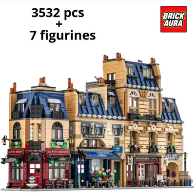 Building kit (910032) Rue parisienne / 3532 pcs + 7 figures / NEW-NEW