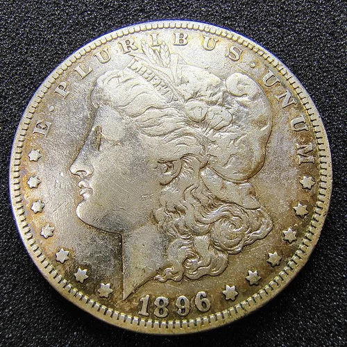 1896-S Morgan Silver Dollar - San Francisco - 90% Silver -  VF Details - Cleaned