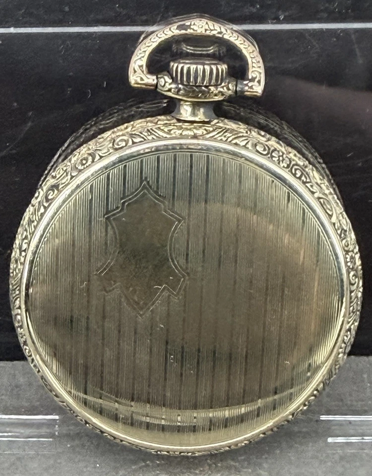 SUPREME ILLINOIS I.W.C.CO. 25 YEAR 11S Yellow Gold Filled POCKET WATCH CASE - image 3 of 4