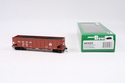Bowser 43023 HO Scale H21a 4-Bay Hopper PRR Circle Keystone #195694