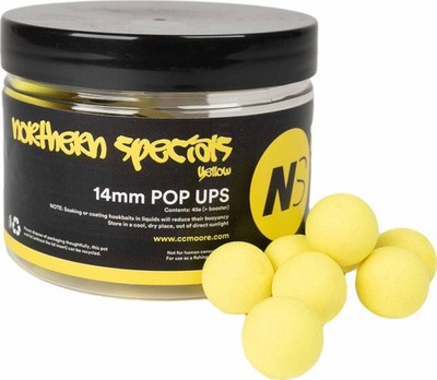 CCMoore Ns1 Pop Ups Yellow 14mm Boilies Karpfen Köder Auftreibend Futter Zitrus