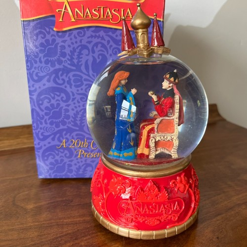 ANASTASIA Anya & Marie Snow Globe San Francisco 1997 MUSIC BOX UNGLUED BUT WORKS