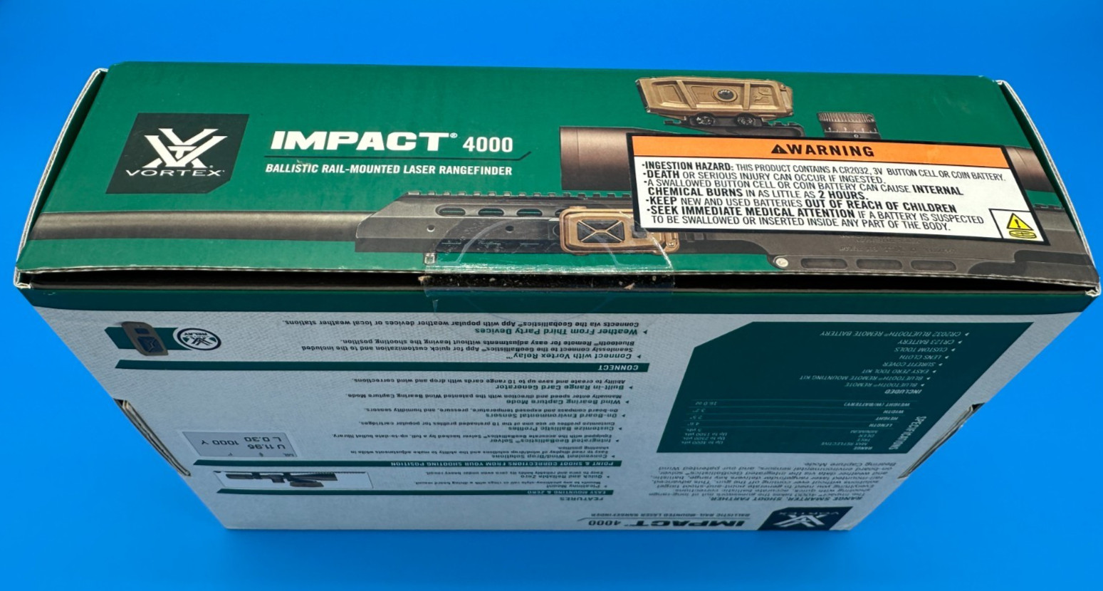 Vortex Impact 4000 Ballistic Rail-Mounted Laser Rangefinder LRF-IMP4000