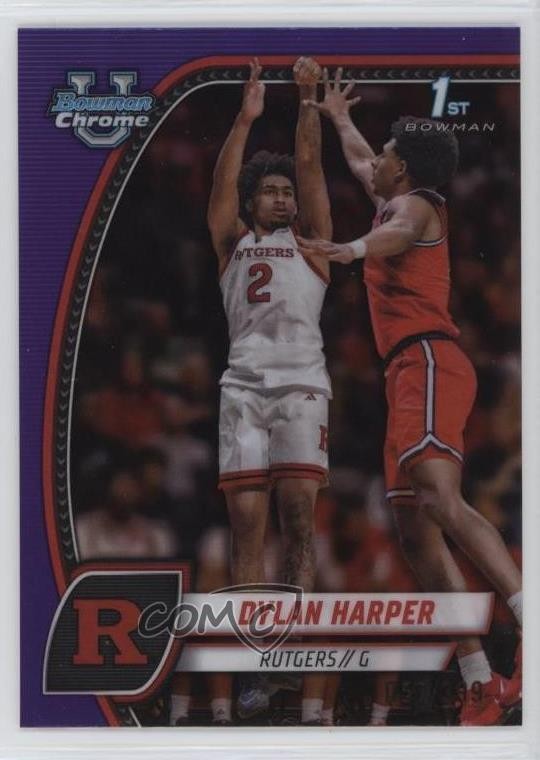 2024-25 Bowman U Chrome Purple Refractor /399 Dylan Harper #22 1n8m