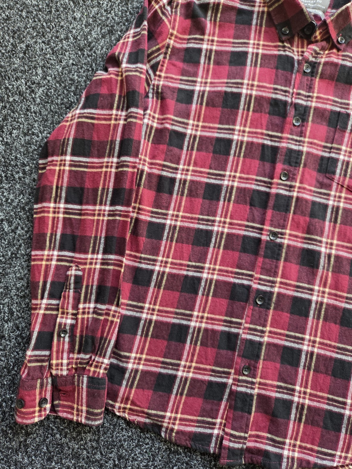Primark Red Checked Shirt Women’s Large Regular Fit 100% Cotton image 4