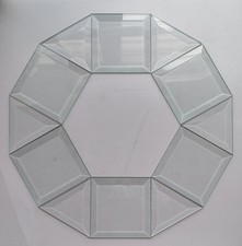 6 ea. 4"X4" square and 6 ea. 4"X4"X4" triangle bevels for stained glass clear