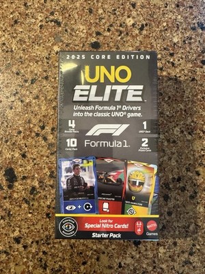 UNO Elite Formula 1 2025 Core Edition Starter Pack Card Game