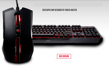 NEW Cooler Master CM Storm Devastator Red LED Gaming Keyboard Mouse Combo OEM