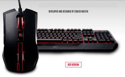 NEW Cooler Master CM Storm Devastator Red LED Gaming Keyboard & Mouse Combo OEM