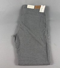 Peter Millar Pants Crown Flannel 40 x 34 Charcoal Gray Cotton Spandex MSRP 170