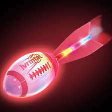 Foam Glow in the Dark Football, LED Light Up Football for Kids, Rechargeable