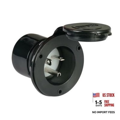200BBIRV Black 20 Amp Power Inlet