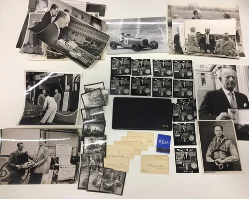 70 Photographs View Bourne, British Racing Driver Raymond Mays, B.R.M., Car