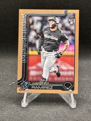 2025 Topps Update Agustin Ramirez RC Gold /2025 Miami Marlins