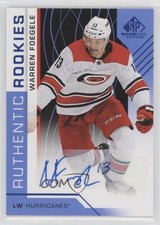 2018 Upper Deck SP Game Used Authentic Rookies Blue Warren Foegele #157 Auto 0cv