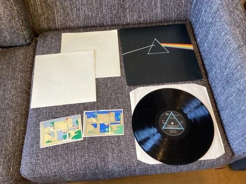 Pink Floyd Dark Side of the Moon A5 B5 VG++ LP record Posters Stickers