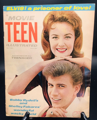 1961 MOVIE TEEN ILLUSTRATED Magazine Elvis Presley Bobby Rydell Shelley Fabares