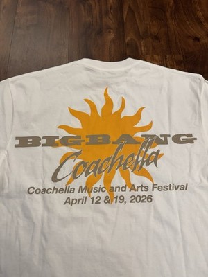 BIG BANG COACHELLA MERCH T SHIRT SIZE L LARGE | eBay