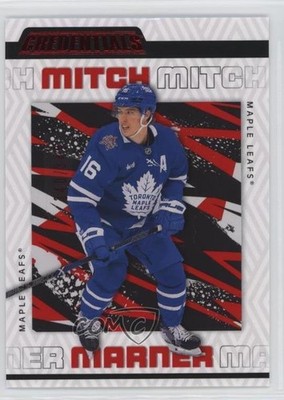 2023-24 Upper Deck Credentials Red 340/349 Mitch Marner #85 5ya
