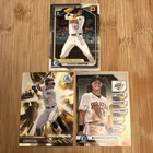 2024 Bowman Draft Chrome Konnor Griffin 3 Card Lot 1st bowman Draft Night Plasma