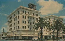Merced, California CA Hotel Tioga 1957 Chrome Original Vintage Postcard
